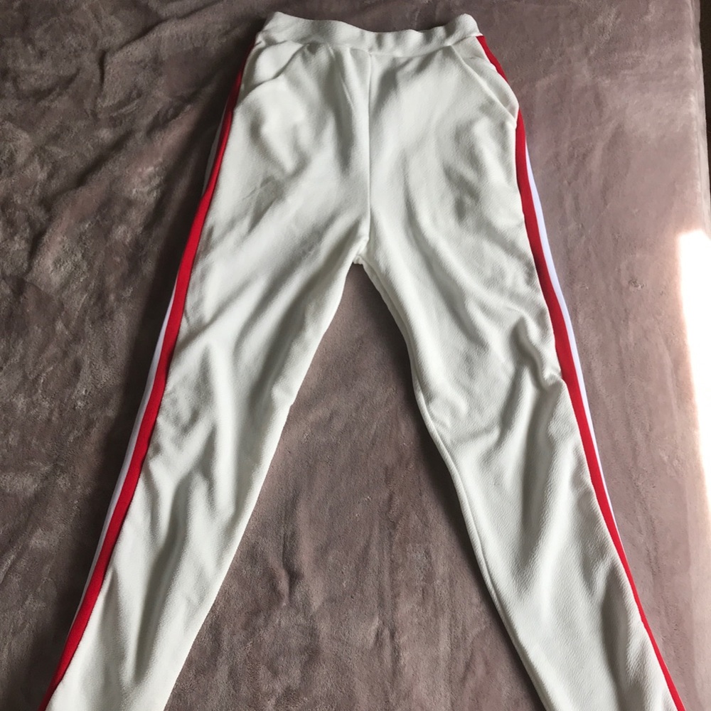 Pretty little thing white trousers